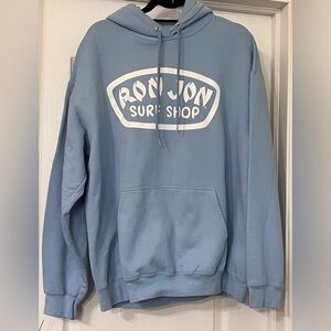 RON JON SURF SHOP Adult XL Light Blue Pullover Hoodie